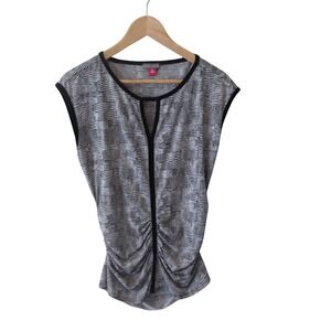 Vince Camuto‎ Sleeveless Top Black and White Womens Size M